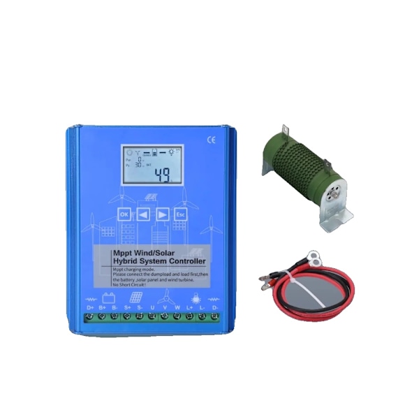 Vindmøllesystem, 15kwh/dag Energi Produktion, D-fri Levering, Kun 4KW controller, 4000W, 48V Only 4KW controller Only 4KW controller