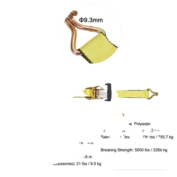Cargo Rem, Holdbar Polyester, Stærke Metalspænder, 2 x 15tommer