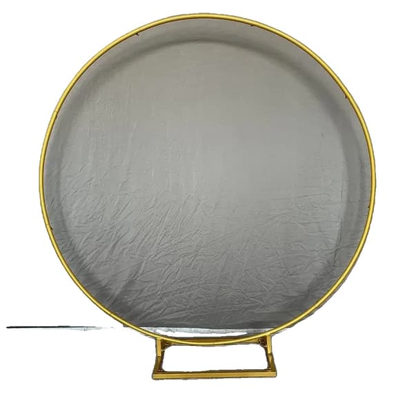 Bröllopsbakgrund Dekoration, Metallbåge Ställning, Utomhus Bröllopslayout, Guld-Kvadrat bas, 1.5m(59.1in)