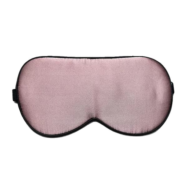 Sovemaske, 100% Morbær Silke, Justerbar Rem, Blomme