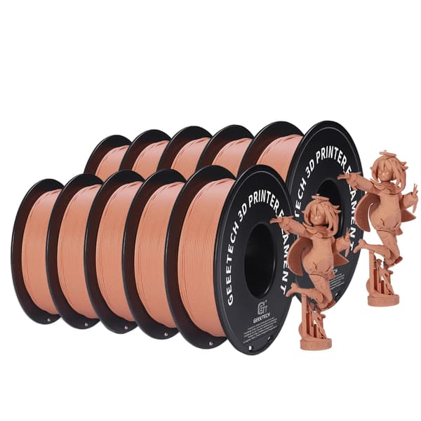PLA-filament, 1,75 mm diameter, matt yta, solid form, Orange