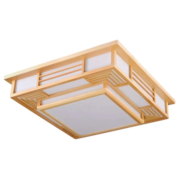 Loftlampe, Trædesign, Dæmpbar LED, ændrebar, Gul, Gul