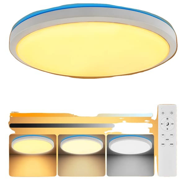 Loftlampe, Justerbar Farvetemperatur, Dæmpbar LED Lys, TYPE A, 28CM x 4cm