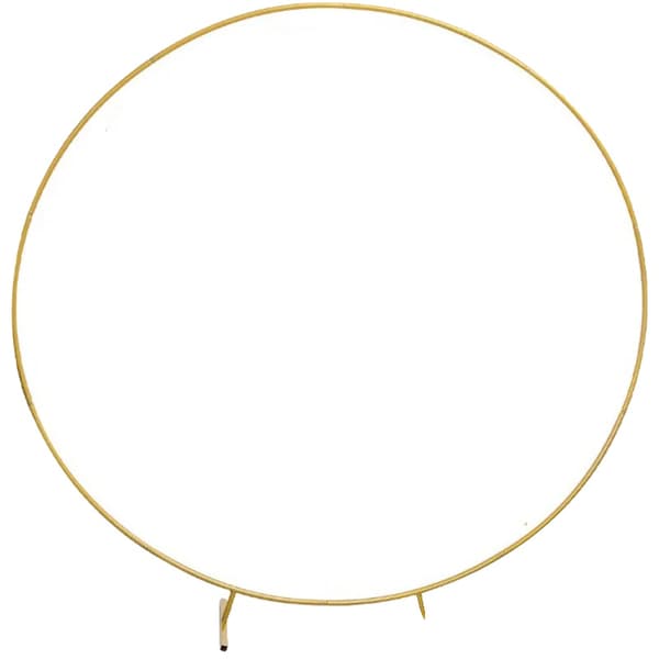 Bryllupsbue, Robust Metalramme, Værktøjsfri Samling, Guld, 2m/6.6ft-a