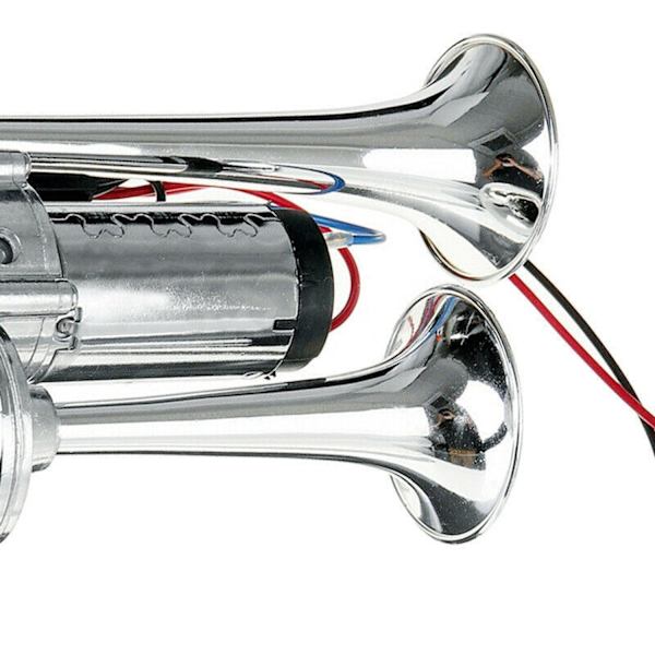 Bil Airhorn, 600db Lydstyrke, Dobbelt Tragt, Universel Montering, 12V