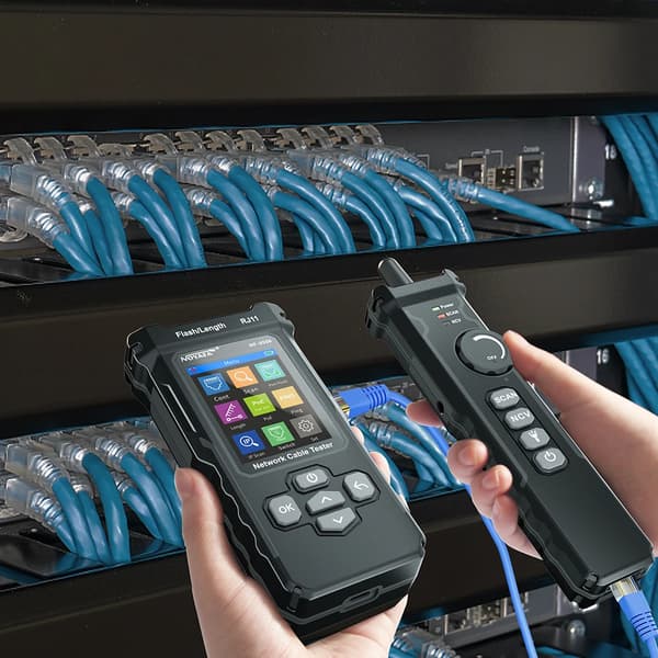 Nätverkskabeltestare, Stöder flervals-testning, Kabel längdmätning, NF-8506