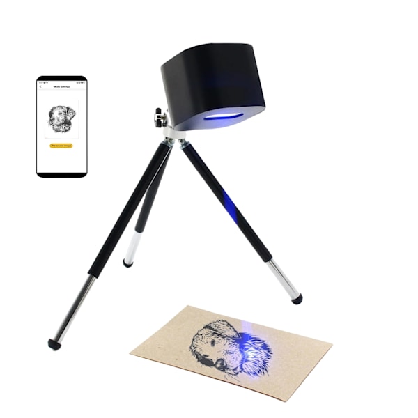 Mini Lasergravering Maskin, 1,6W Effekt, Bluetooth Anslutning
