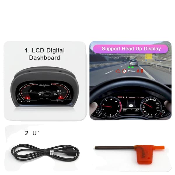 Digital TPMS Instrument Cluster, 11-tommer HD Skærm, Køretøjs Hastighedsovervågning, E90 E91 E92 CCC CIC