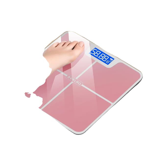 Vægtskala, Høj Præcision, LCD Skærm, Pink