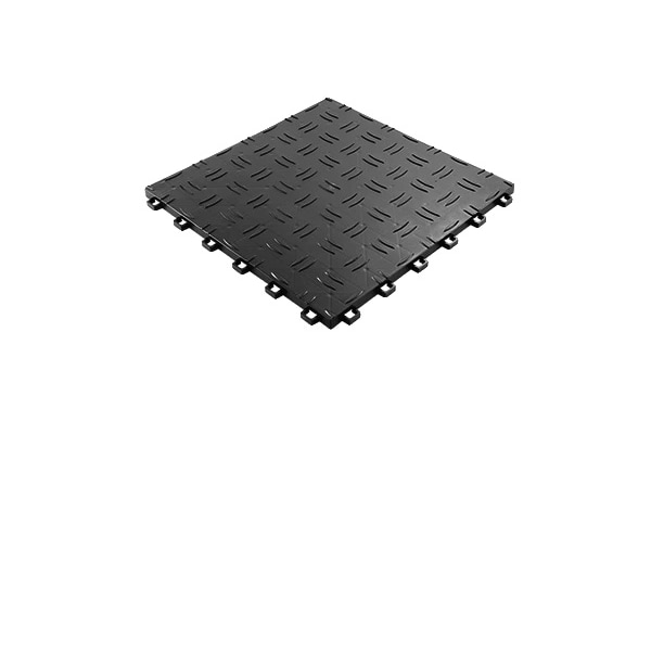 Interlocking Garage Floor Tiles, Halkfria, Täckning på 25 Kvadratfot,svart25st black25pcs black25pcs