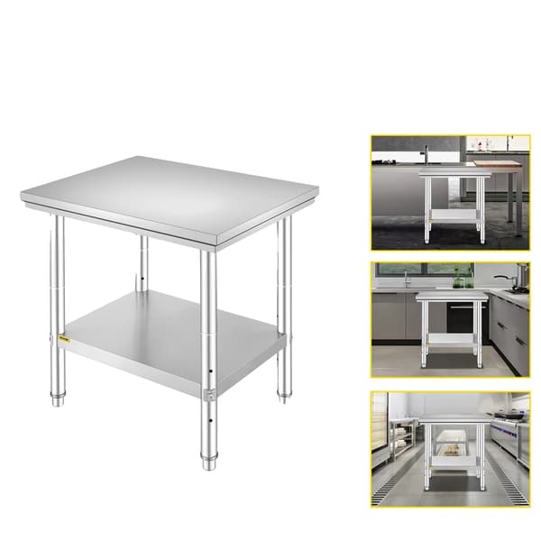 Arbejdsmiljø, Rustfrit Stål, Justerbar Højde, 30x24x32 tommer 330LBS