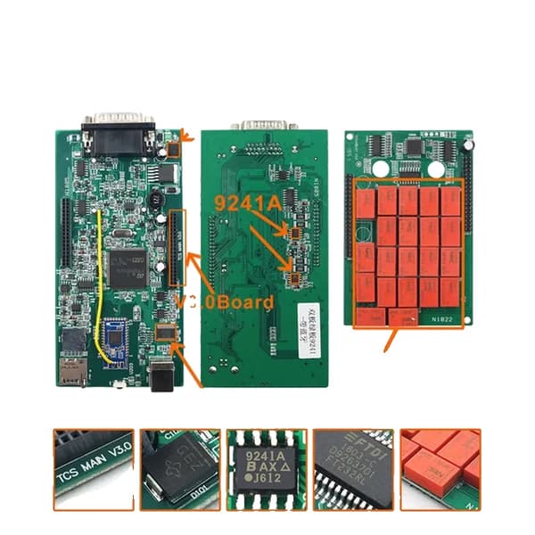 Lastbil Diagnostisk Værktøj, Dobbelt Grønt PCB, Kode Læser