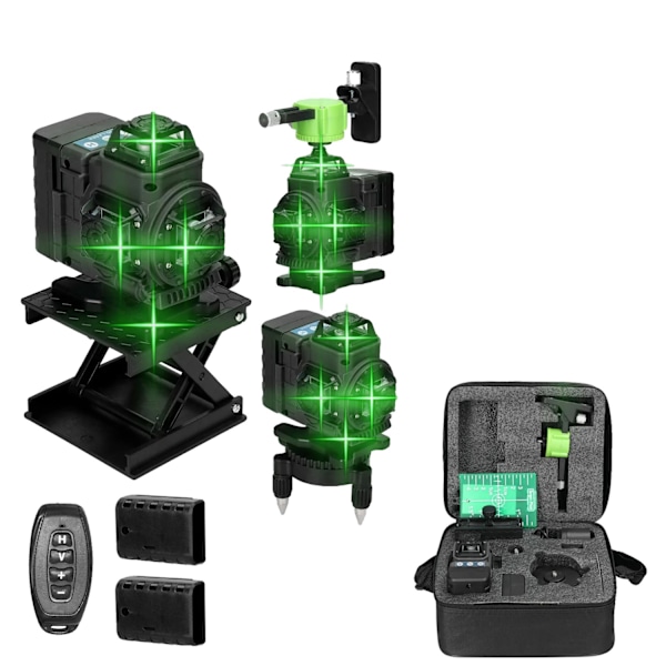 4D 16 Linjers Laser Nivå, Självnivellerande, Hög Noggrannhet,Sats 2 4D B EU-kontakt Set 2 4D B EU Plug Set 2 4D B EU Plug