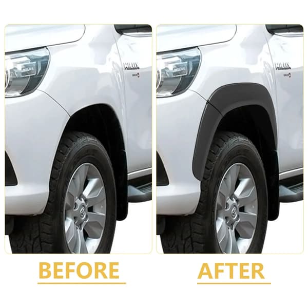 Fender Flares, Skyddar hjulhus, Lätt installation, skärmbreddare