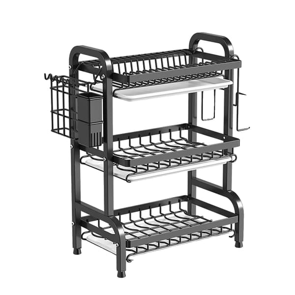 Skuffeorganisator, Pladsbesparende Design, Robust Konstruktion, sort