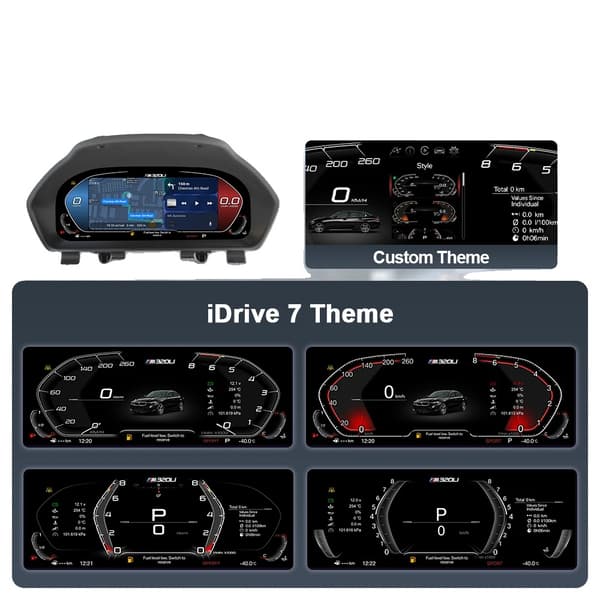 Digitalt Instrumentpanel, CarPlay & Android Auto Support, Realtidsnavigation, F30 Carplay version