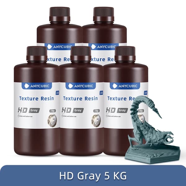 3D-printerharpiks, høj præcision, mat finish, HD Grå 5kg