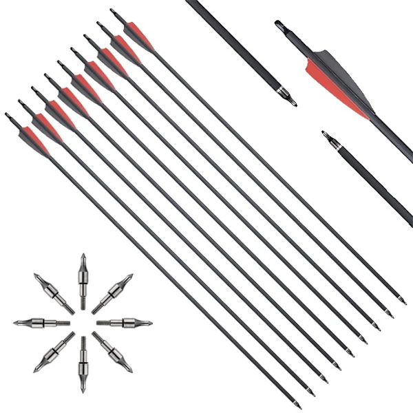 Kolfiberpil, Hållbart Material, Precision Prestanda, 12st 30tum