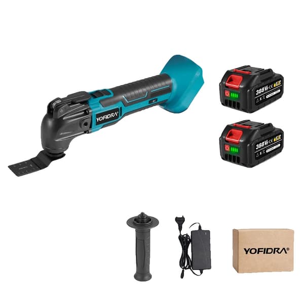 Oscillerende Multi Værktøj, Variabel Hastighedskontrol, 22-Delt Tilbehørssæt, 2x388VF-Batteri