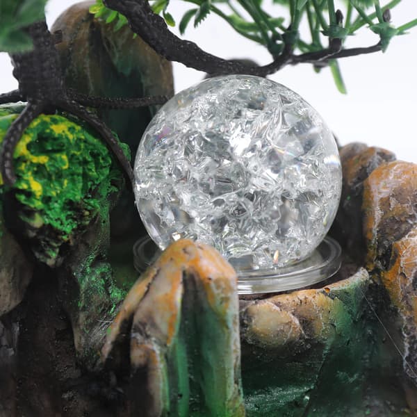 Vandfald Klippe Rum Springvand, LED Belysning, Atomizer Funktion