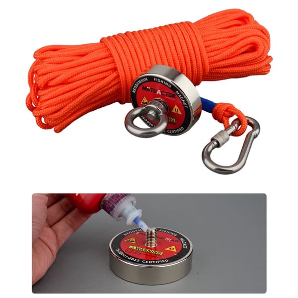 Magnet, 400BLS Trækstyrke, 10m Snor, Magnetreb