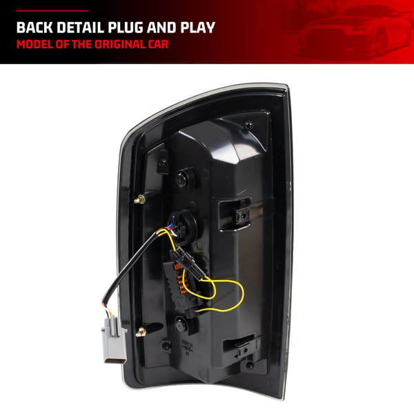 LED Bakljus, Dynamisk Animation, Sekventiell Blinkersignal