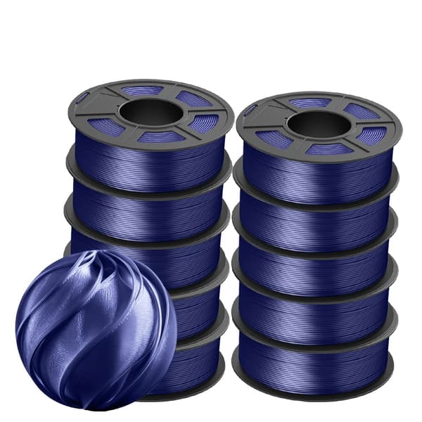 3D-skrivarfilament, 1,75 mm diameter, 10 rullar, bubblfri,TPUSILK 10DB
