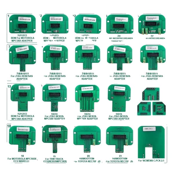 BDM Frame Adapter, 22-dels sæt, Aluminium konstruktion, 22PCS Adaptere
