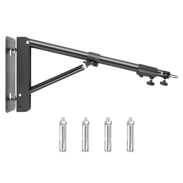 Väggmonterad bomarm, justerbar längd, stöder kameror och lampor, 137cm
