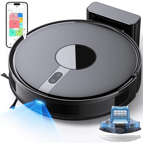 Robotdammsugare, 6500Pa Stark Sugkraft, Smart APP Kontroll, B40, EU