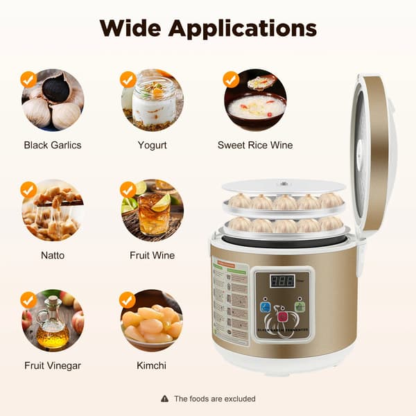 Hvidløg Fermentator, Intelligent Kontrol, Pladsbesparende Design, MULTI