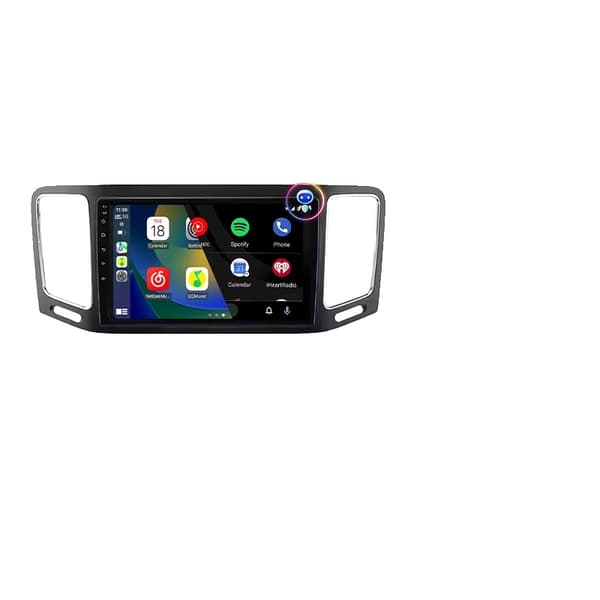 Bilstereo, Touchskærm, Problemfri Forbindelse, kompatibel med Bilmodel Sharan 2012-2018 Snapdragon 6125 Trådløs, T6C-MIC-CAM