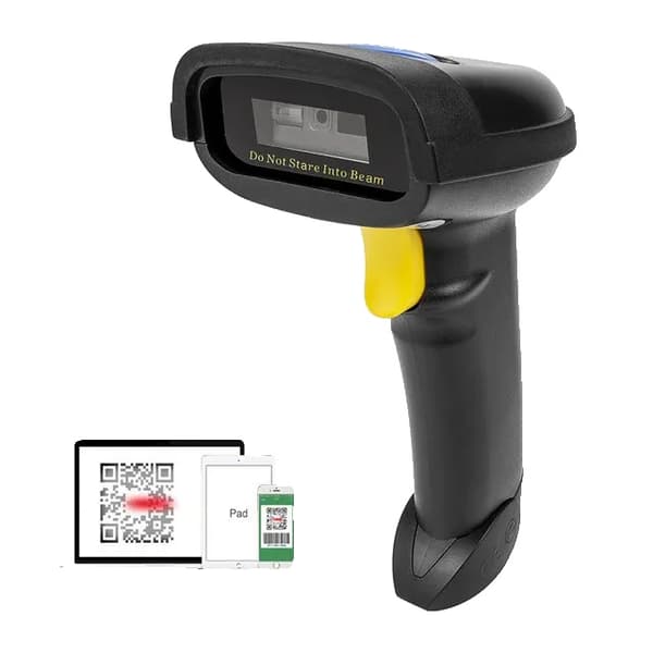 Stregkodescanner, Bluetooth-forbindelse, 100 scanninger/sekund, 10-500 mm scanningsdybde, 1228BL Bluetooth 2D