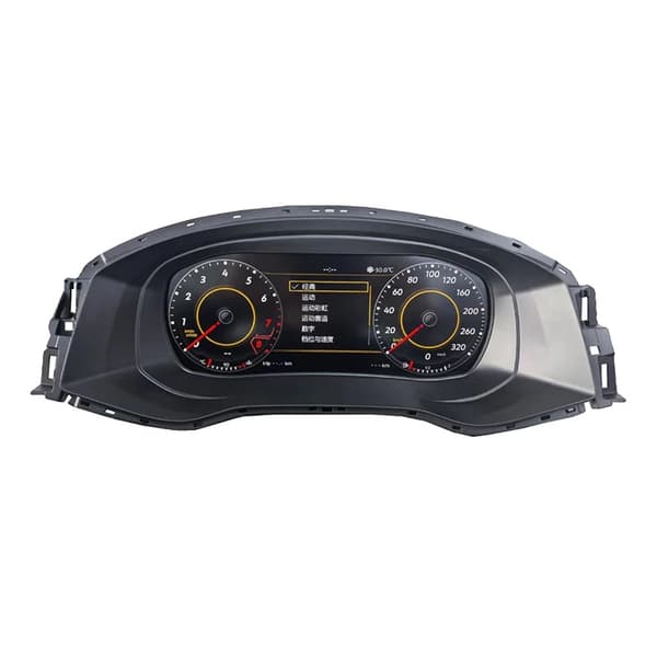 Digital Dashboard Cluster, 10,3 Tommer Skærm, Kompatibel med Passat Modeller, sort