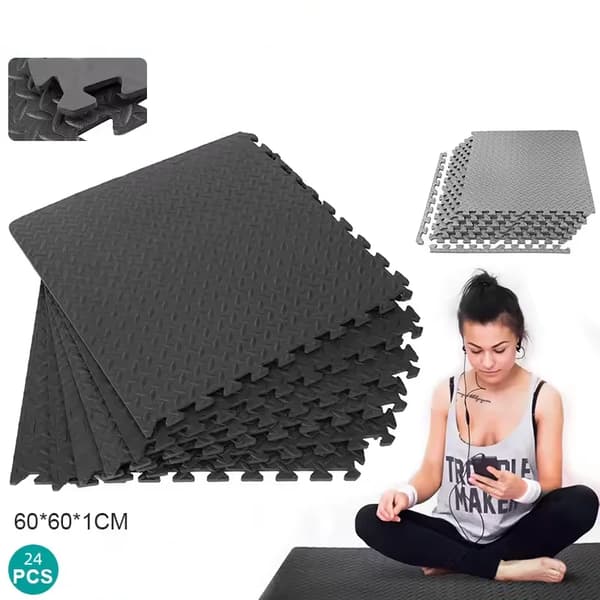 Pusselmatta, Antislip, Stötdämpande, 60-60cm 24st