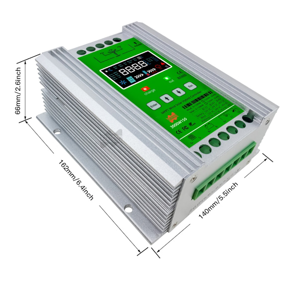 3000W Hybrida Vind Sol Laddningsförstärkare Kontroller - MPPT Kort, Wifi Kontroll, Lifepo4 Utjämnare 2000W with Equalizer