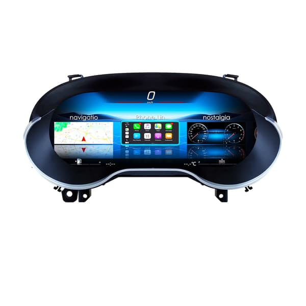 Dashboard Digital Cluster, 12,3 tommer LED-display, flersproget support, kompatibel med Benz GLA CLA W176 QX30 2014-2019, For W176