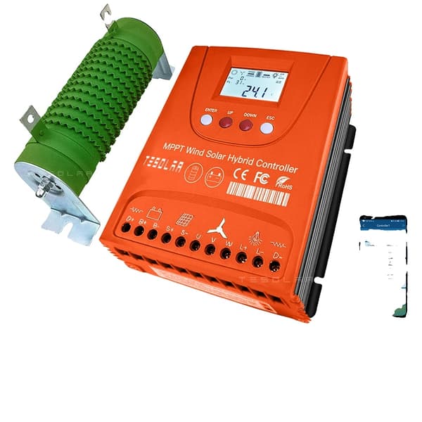Hybrid Vind Sol Kontroller, MPPT Automatisk Matchning, Bluetooth Android App