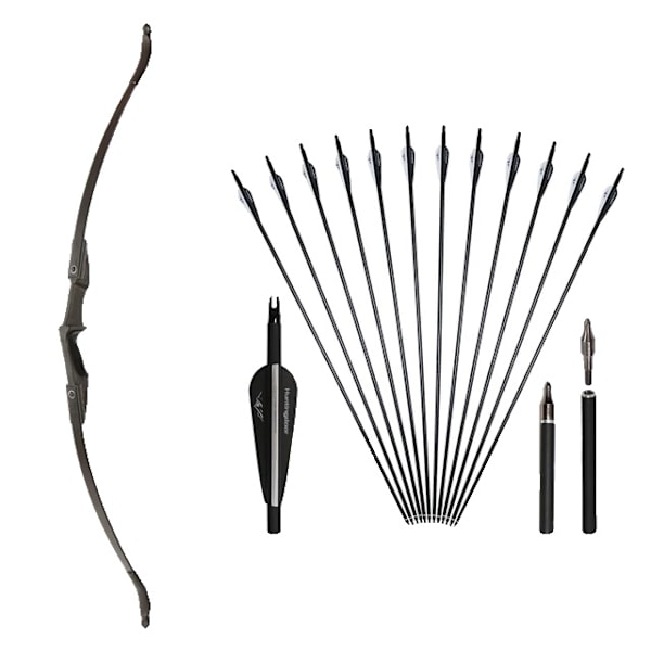 Jousi ja nuolipaketti, oikea- ja vasenkätisille, ammunta- ja metsästyspelit, 20 kilon jous 12 arrows 20lbs bow 12arrows 20lbs bow 12arrows