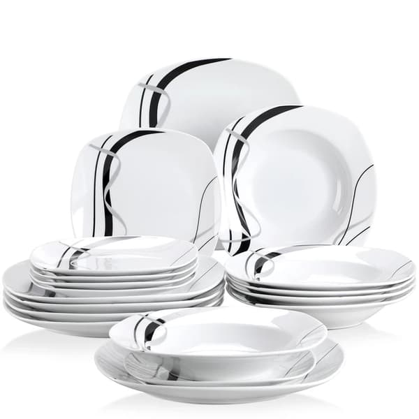 Servisesæt, Porcelænsmateriale, Moderne Design, 18-DELE