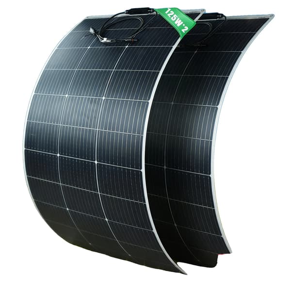 Fleksibel Solpanel, Letvægtsdesign, Høj Effektivitet, 2PCS  125W