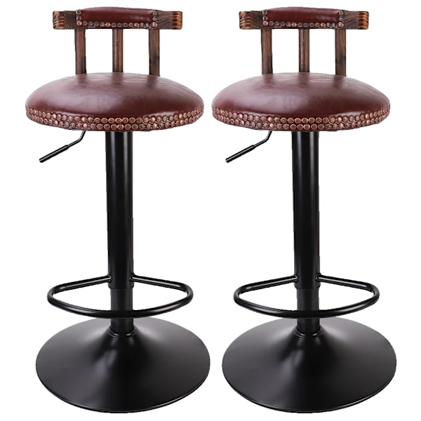 Barstol Set, Retrodesign, Justerbar Höjd, mörk khaki Dark Khaki dark khaki