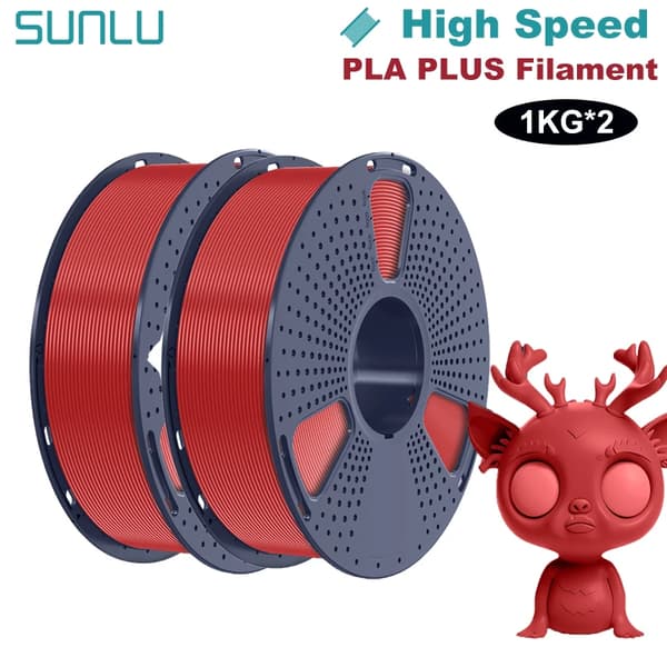 PLA PLUS Filament, 1,75 mm Diameter, 1 kg Vikt, Hög Seghet,Röd