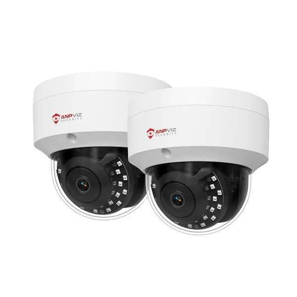 Domekamera, 5MP upplösning, AI humanoiddetektering, 2PC 5MP Vit, 2.8mm-d