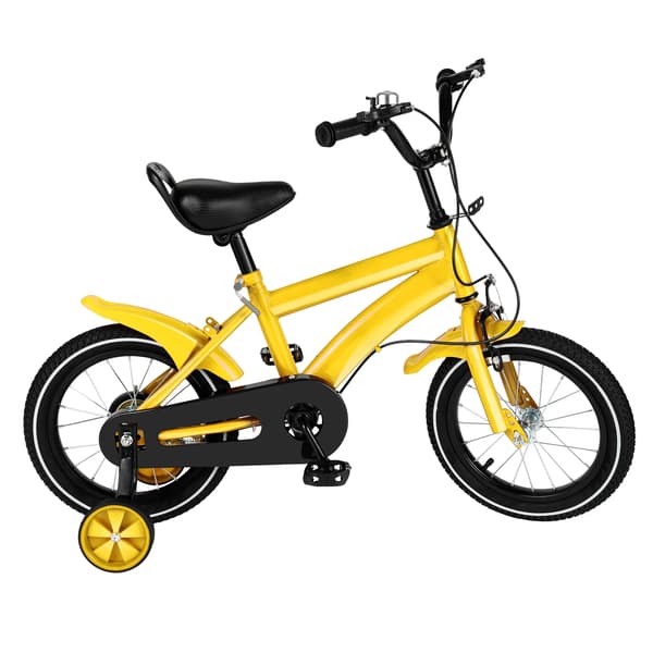 Cykel, Robust Ramme, Justerbar Sædehøjde, Gul
