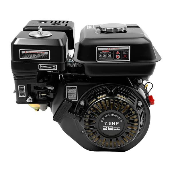 Benzinmotor, 7,5HK Effekt, Holdbar og Alsidig, sort