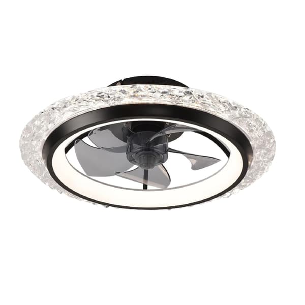 Loftventilator, Fjernbetjening, Moderne Design, sort