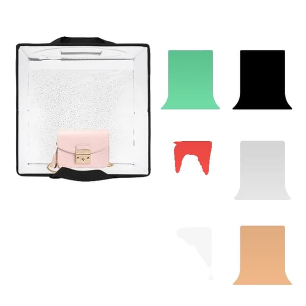 Fotografi Lightbox, størrelse 30cm, 6 farvede baggrunde