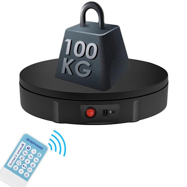 Elektrisk roterande displayställ, 100 kg belastningskapacitet, 360° rotation, EU 220V EU 220V