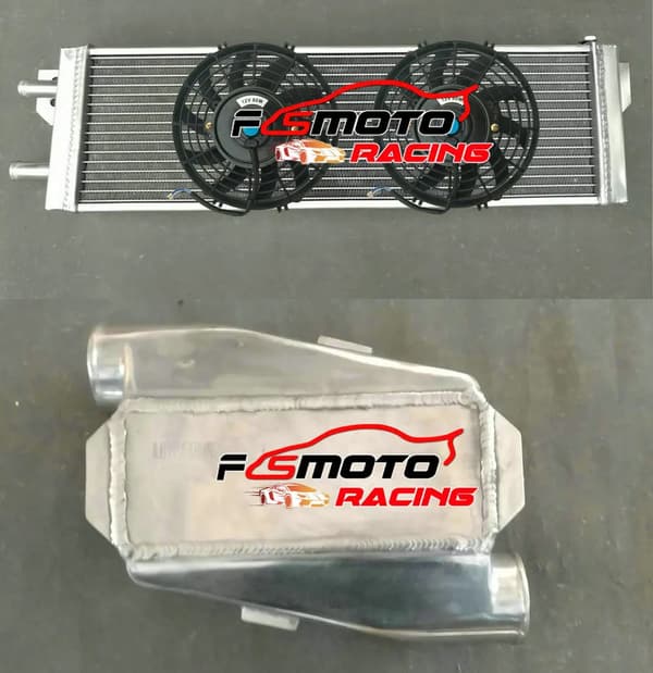 Universel Luft Vand Intercooler, Kompakte Dimensioner, Integrerede Ventilatorer, Intercooler OG VENTILATOR